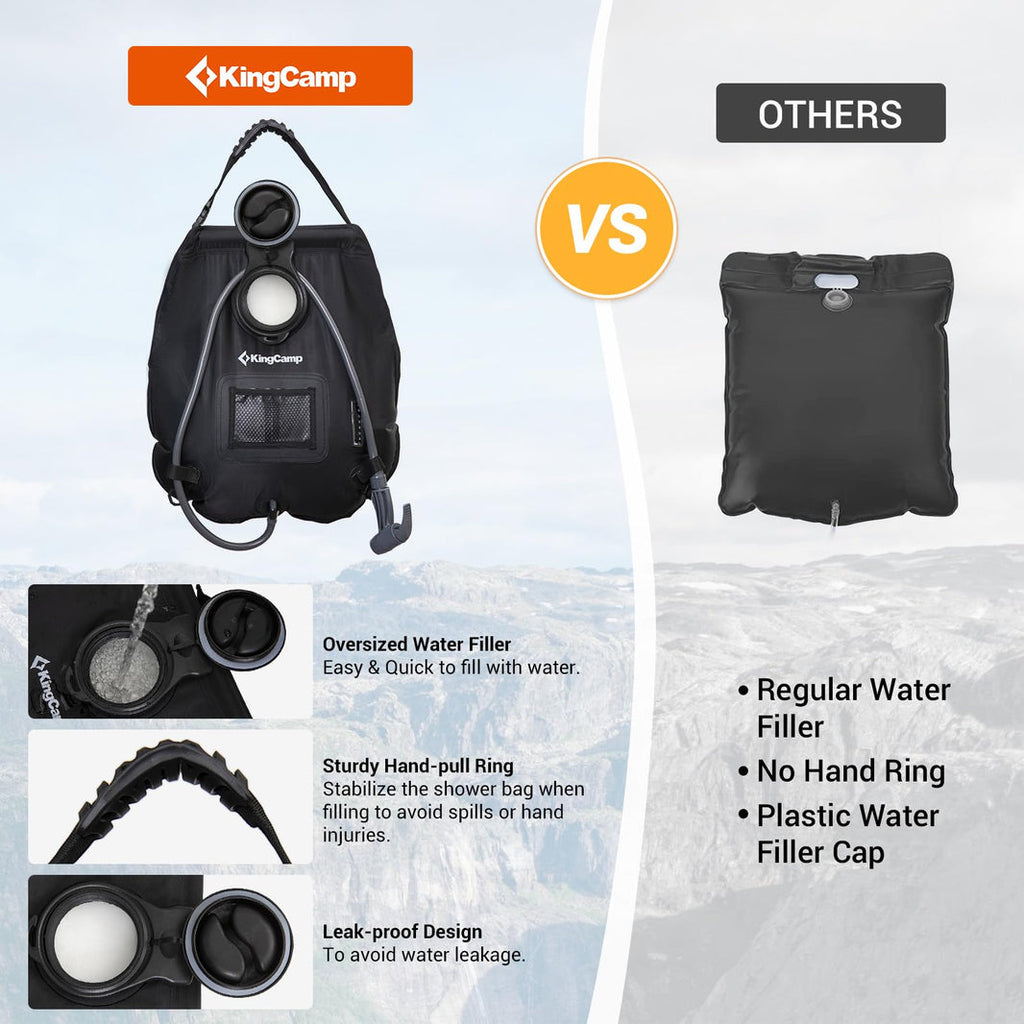 KingCamp Portable Solar Shower Bag For Camping