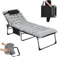 KingCamp Widen 3-folding Lounge Chair and Cushion Set