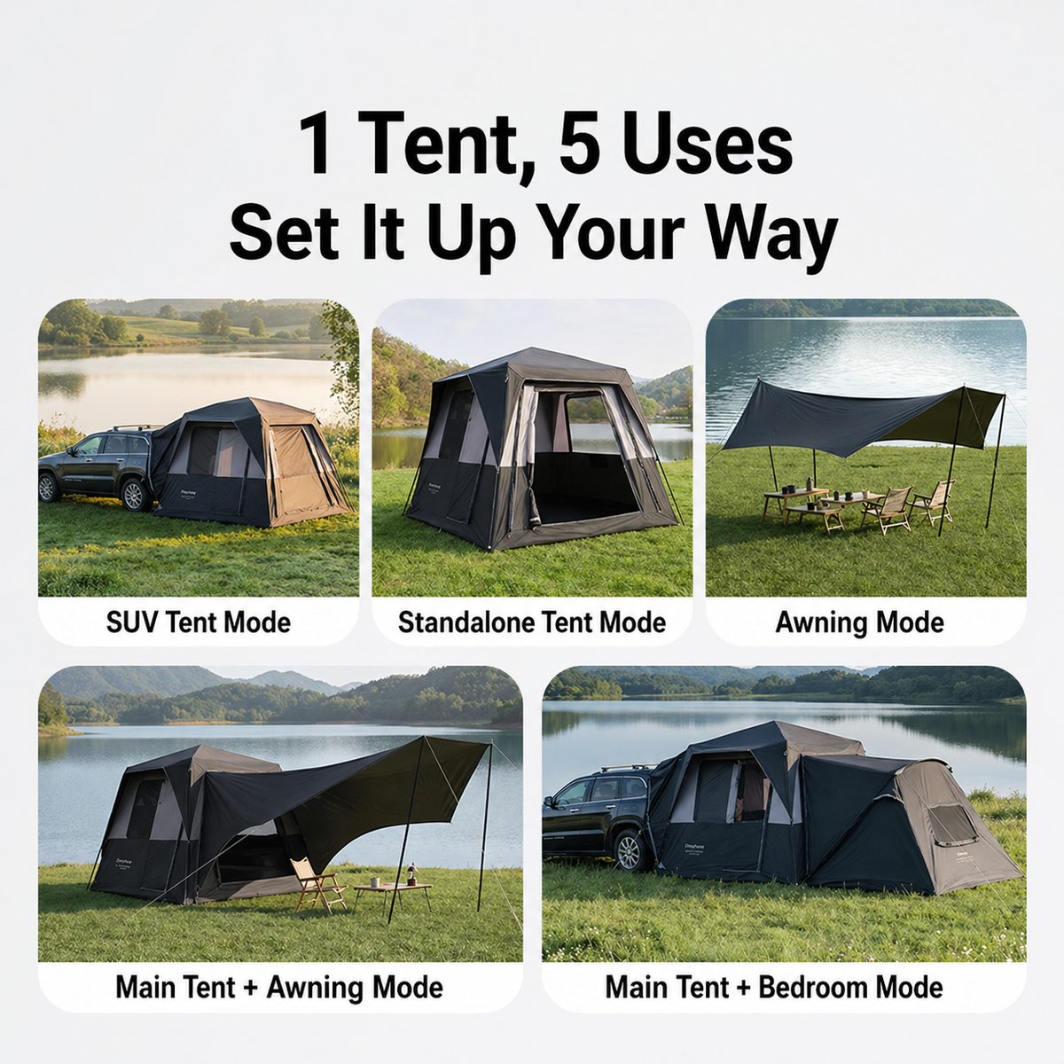 KingCamp BOUNDLESS X3 PRO Modular SUV Tent