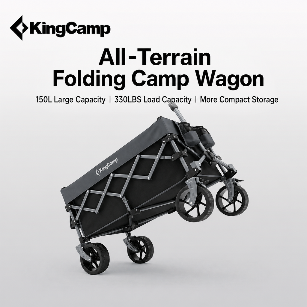 KingCamp 150L Compact Folding Wagon Cart