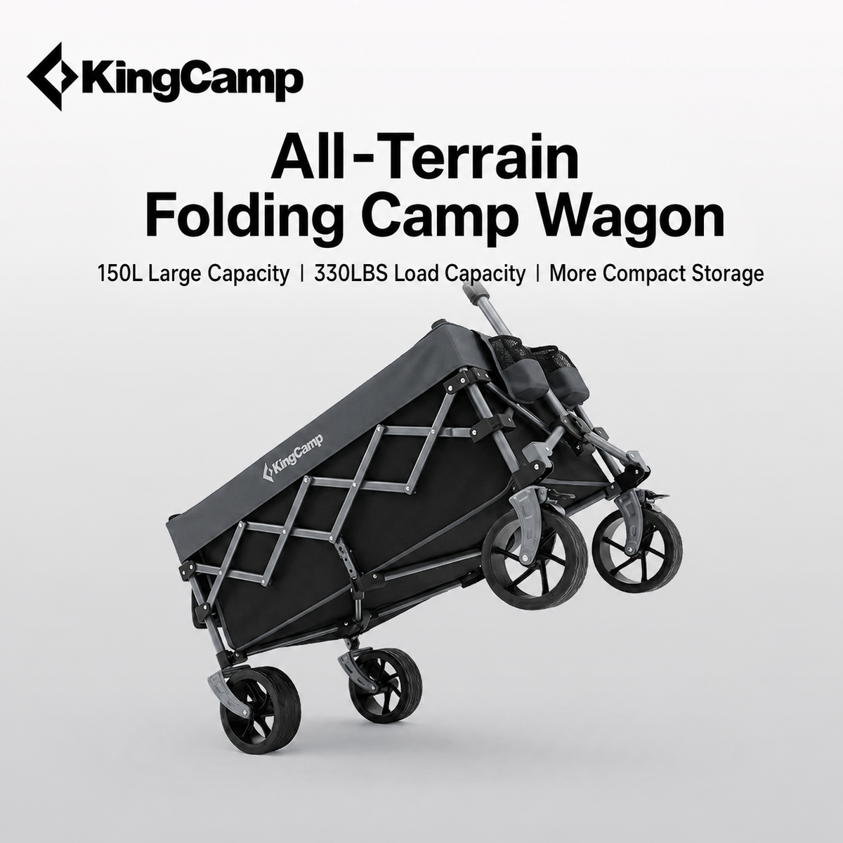 KingCamp 150L Compact Folding Wagon Cart