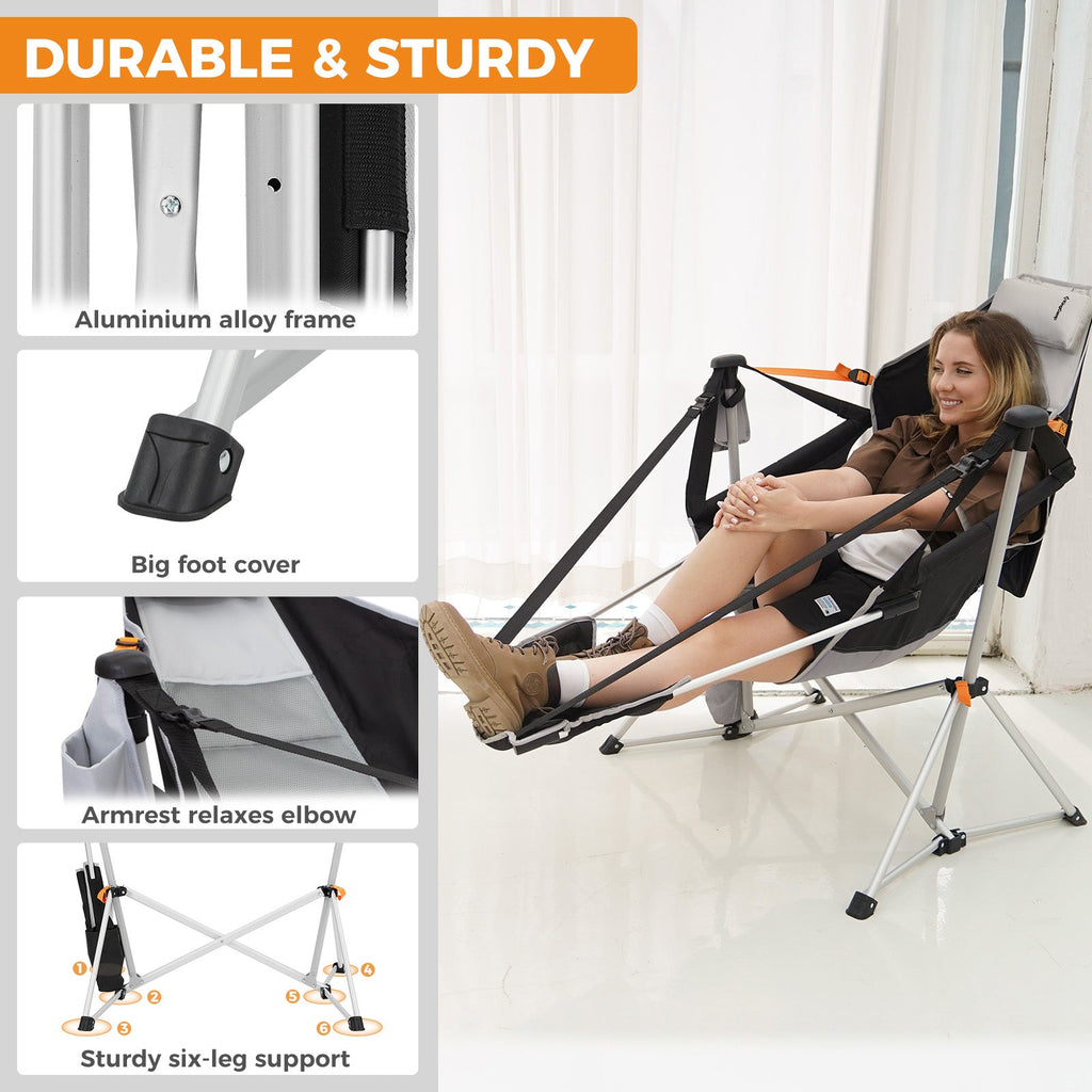 KingCamp Orchid C20 Hammock Chair with Footrest