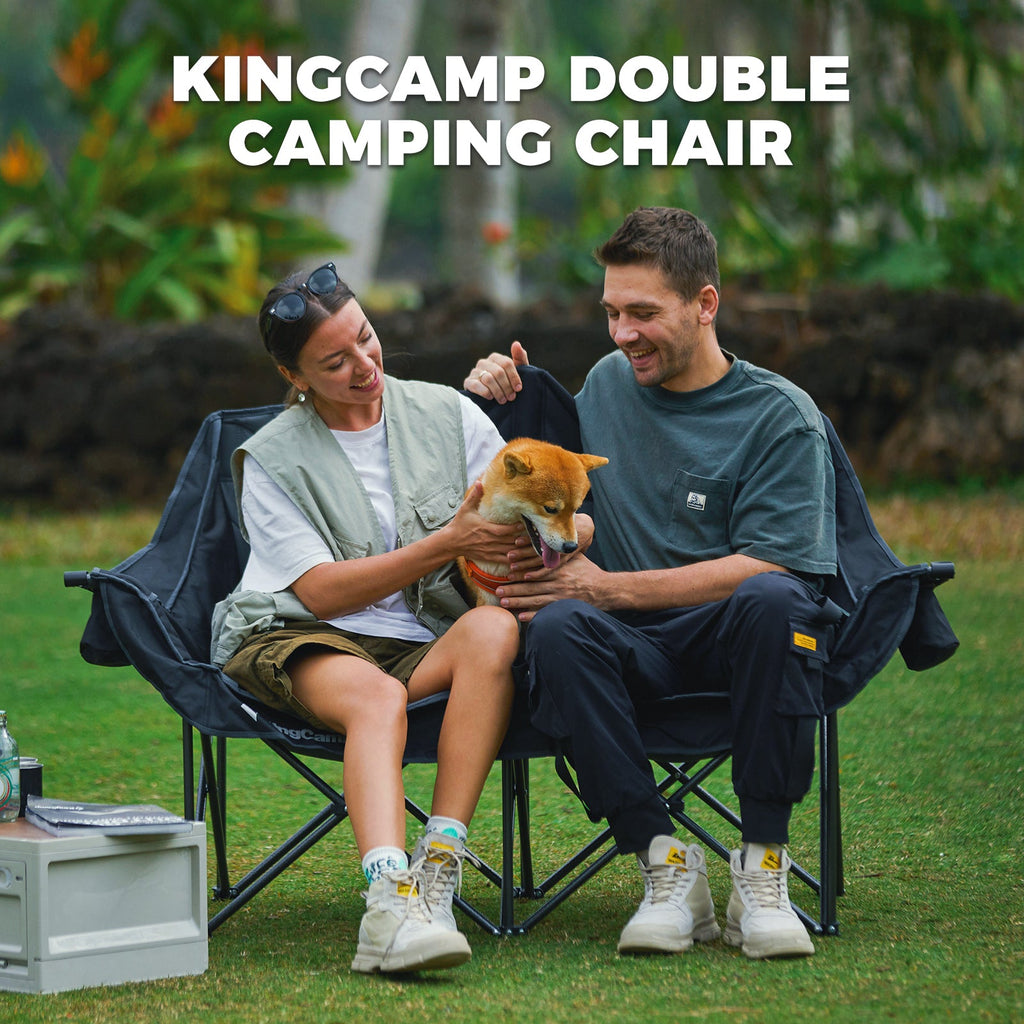 KingCamp VOLCAPETRA Oversized Padded Double Camping Sofa