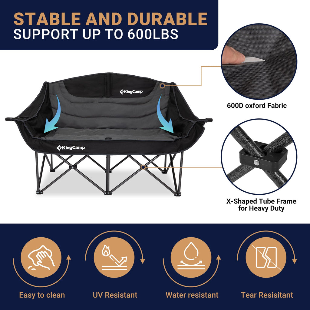 KingCamp CANNA C20 PLUS Loveseat Double Seat Chair