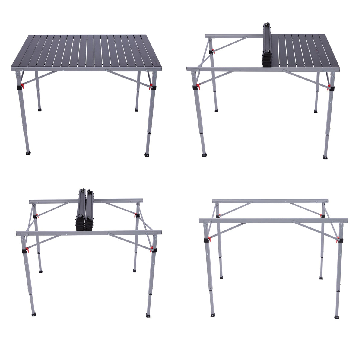 KingCamp GRANITE C10 PLUS Adjustable Folding Aluminum Table 42x27