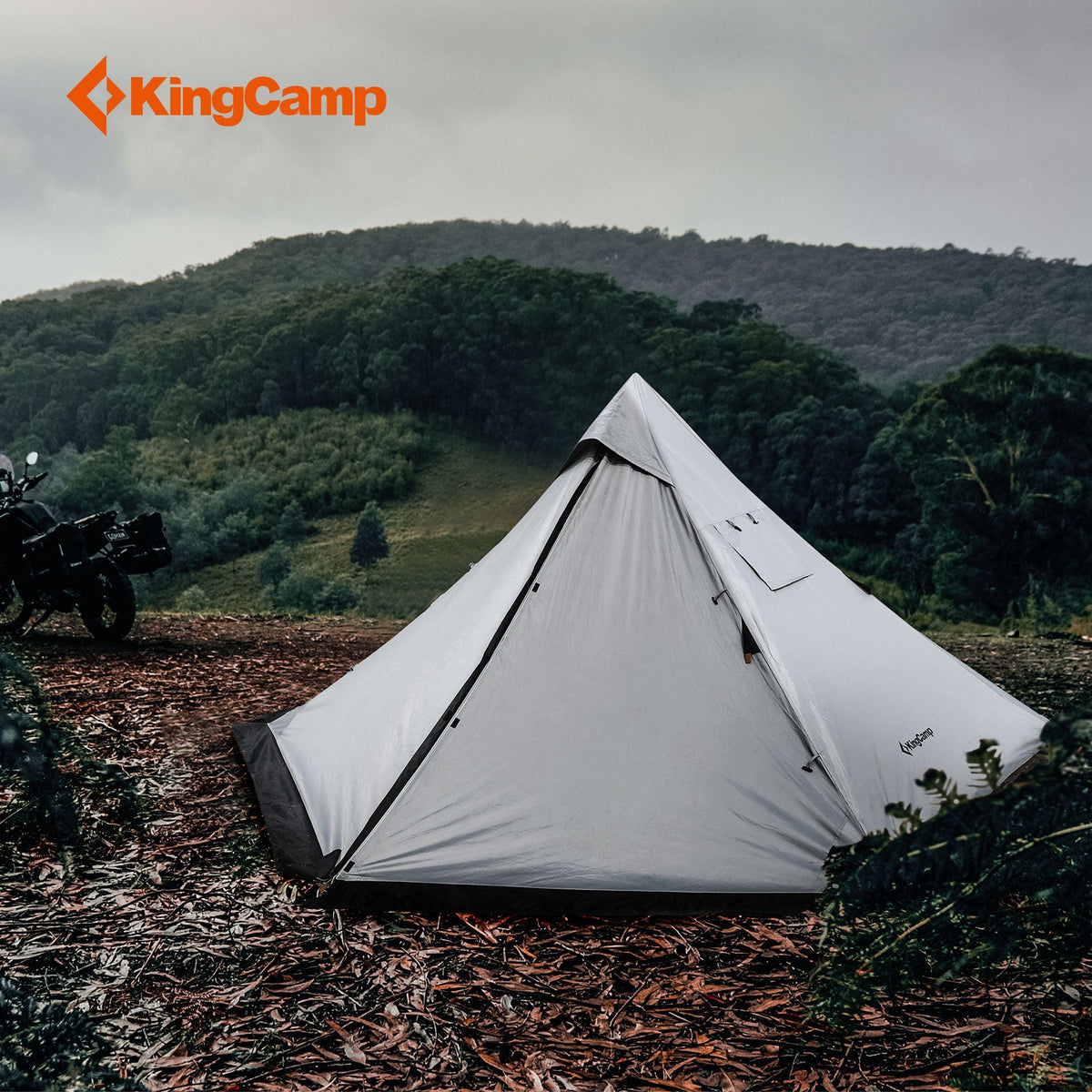 KingCamp ANIZO 320 4-Season Tipi Tent with Stove Jack