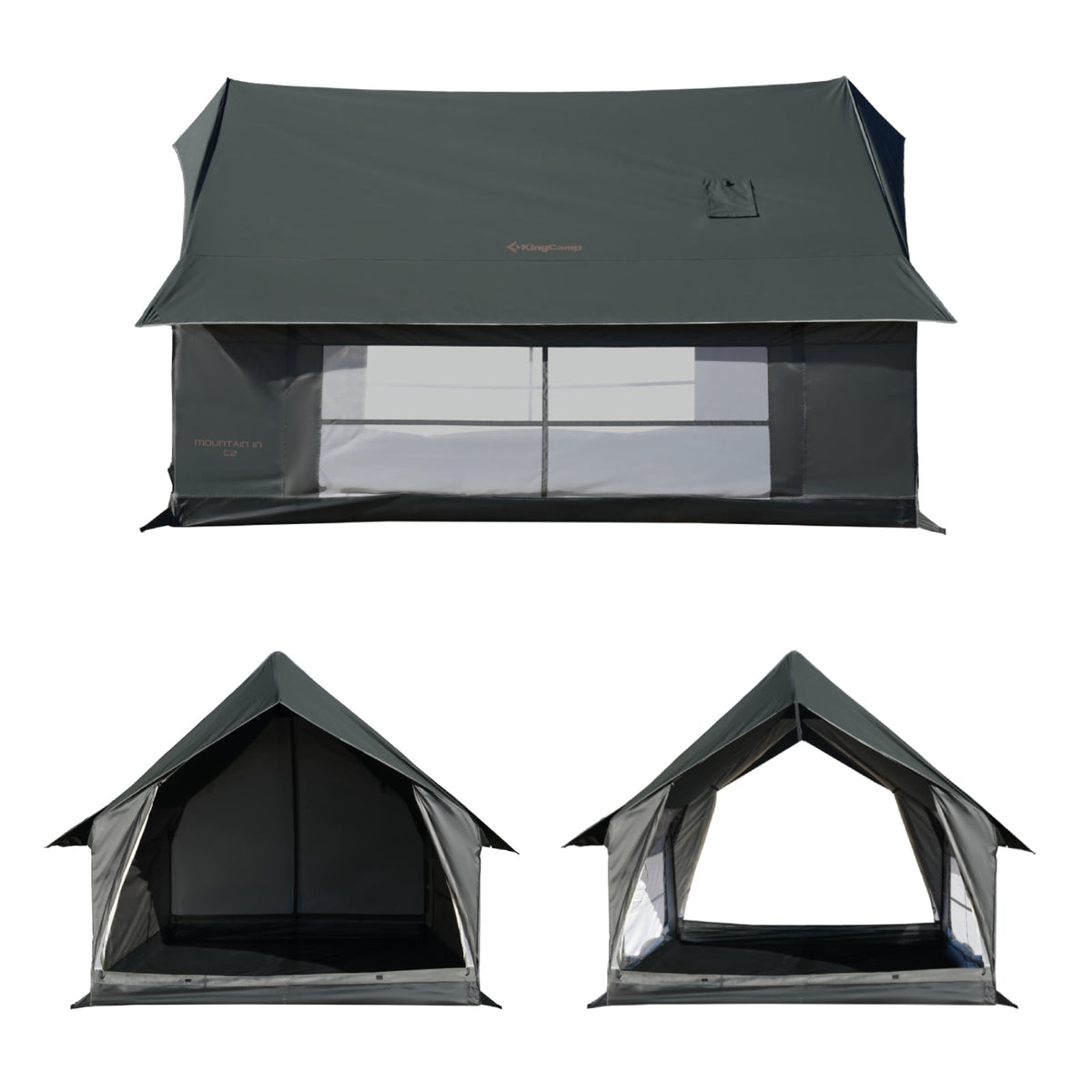 KingCamp MOUNTAIN IN C2 Cabin Tent with Stove Jack
