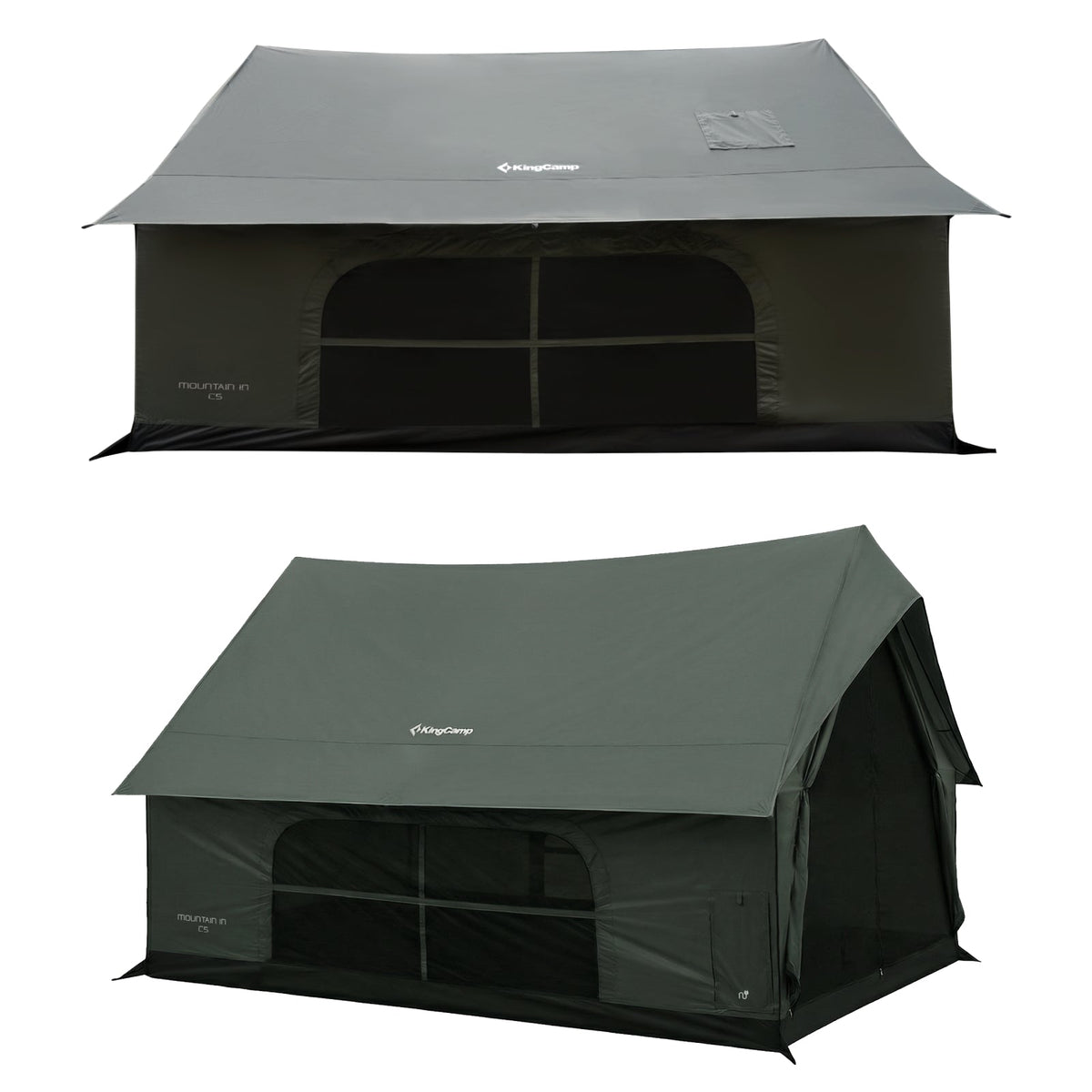 KingCamp MOUNTAIN IN C5 Cabin Tent with Stove Jack & AC Port