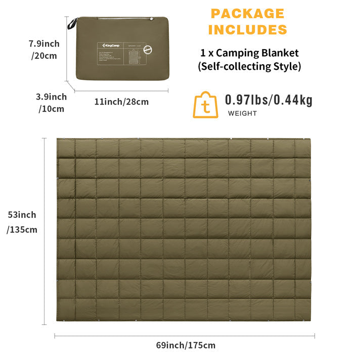 KingCamp Lightweight Puffy Blanket