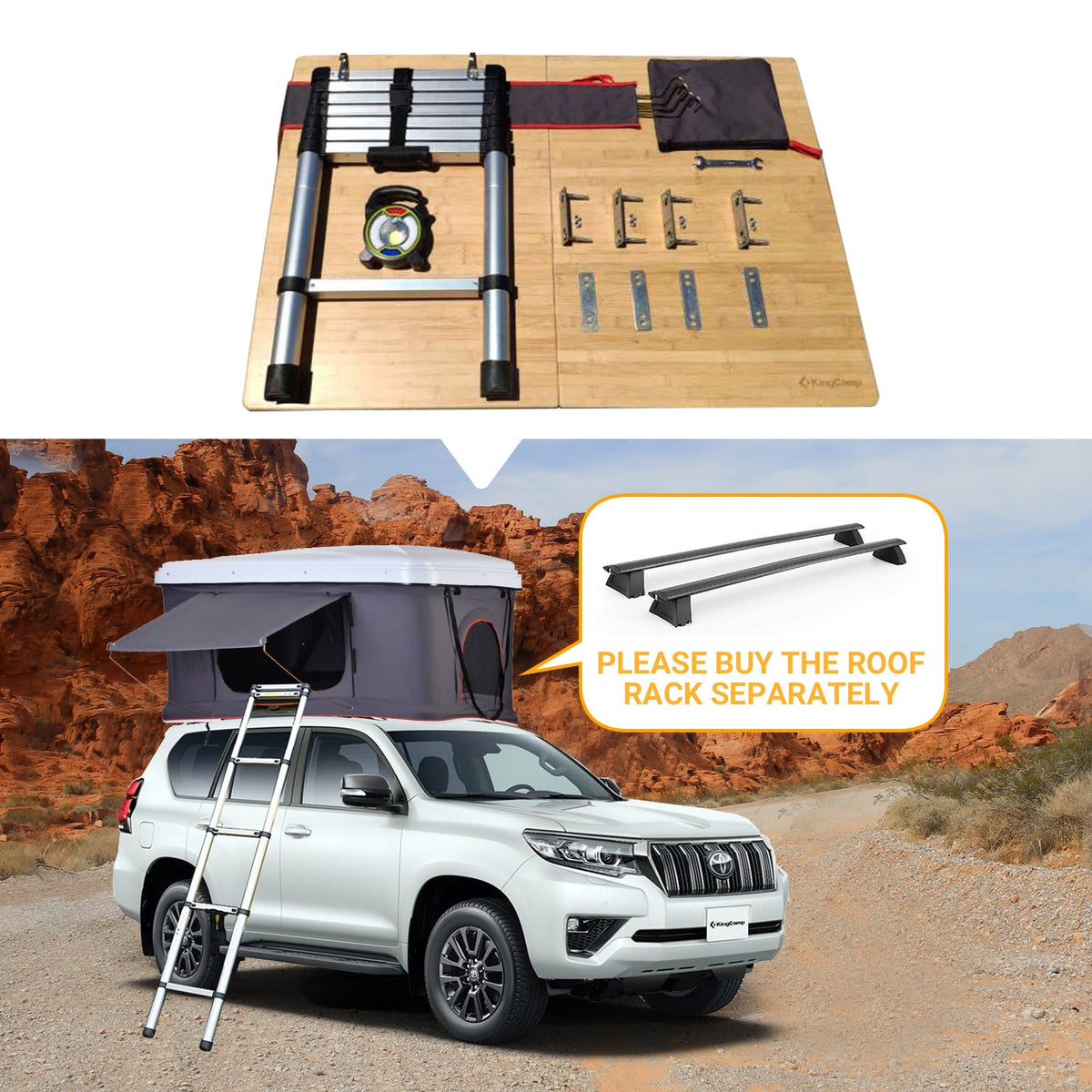 KingCamp 2-Person Rooftop Tent