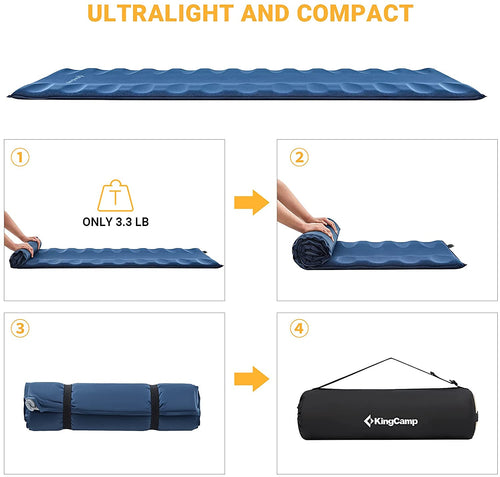 KingCamp 3D Self Inflating Ultralight Sleeping Pad | BOGO