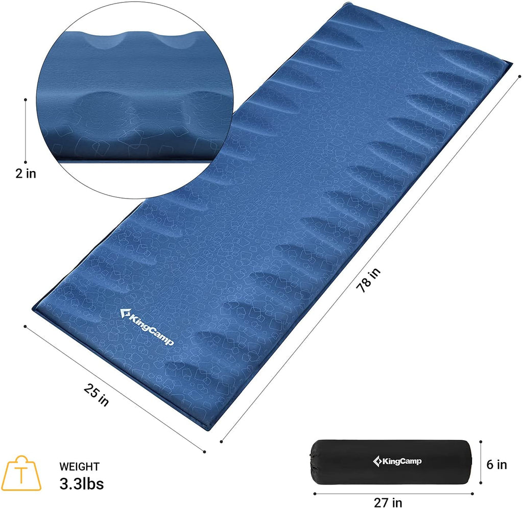 KingCamp 3D Self Inflating Ultralight Sleeping Pad | BOGO