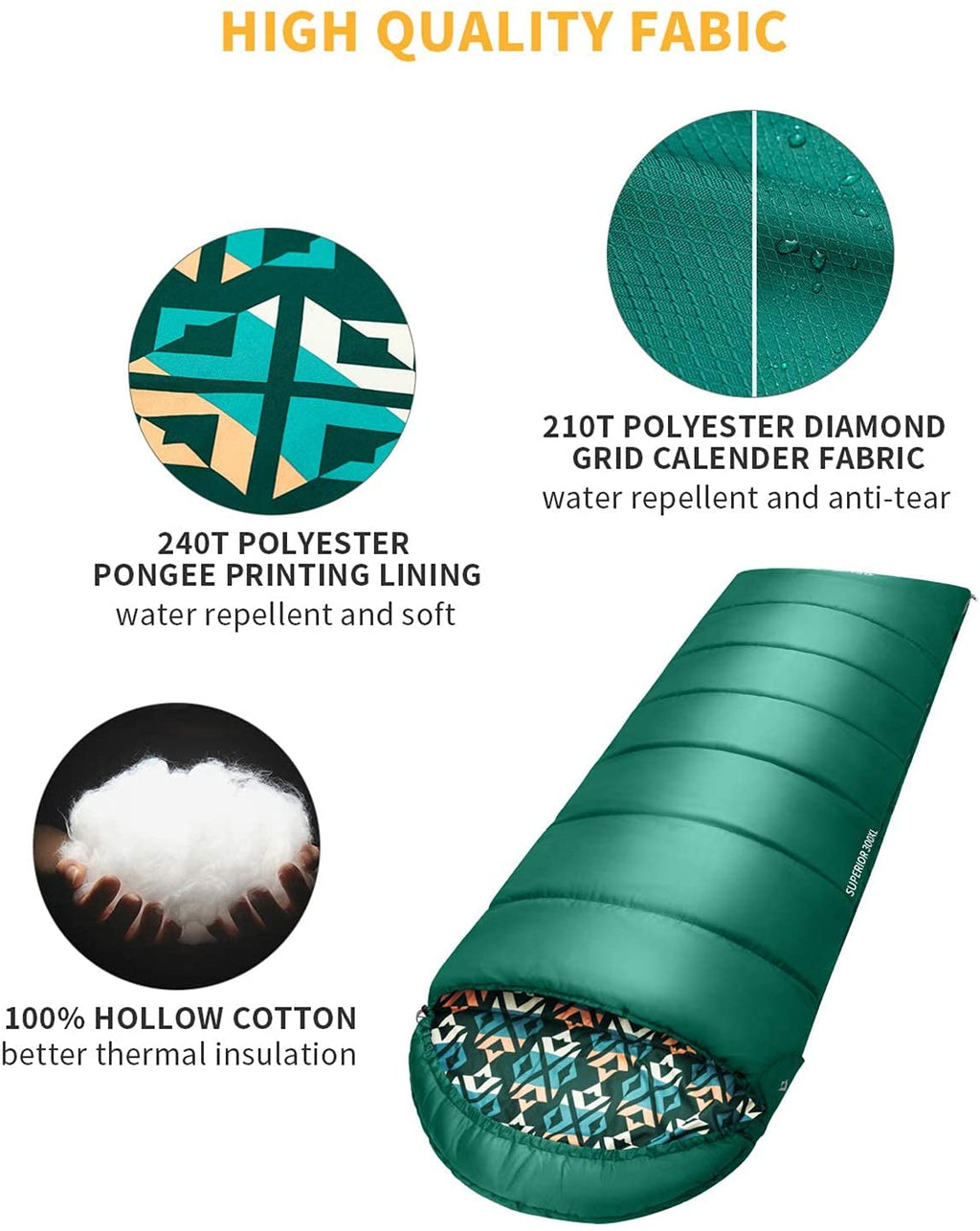 KingCamp 3 Season Camping Sleeping Bag