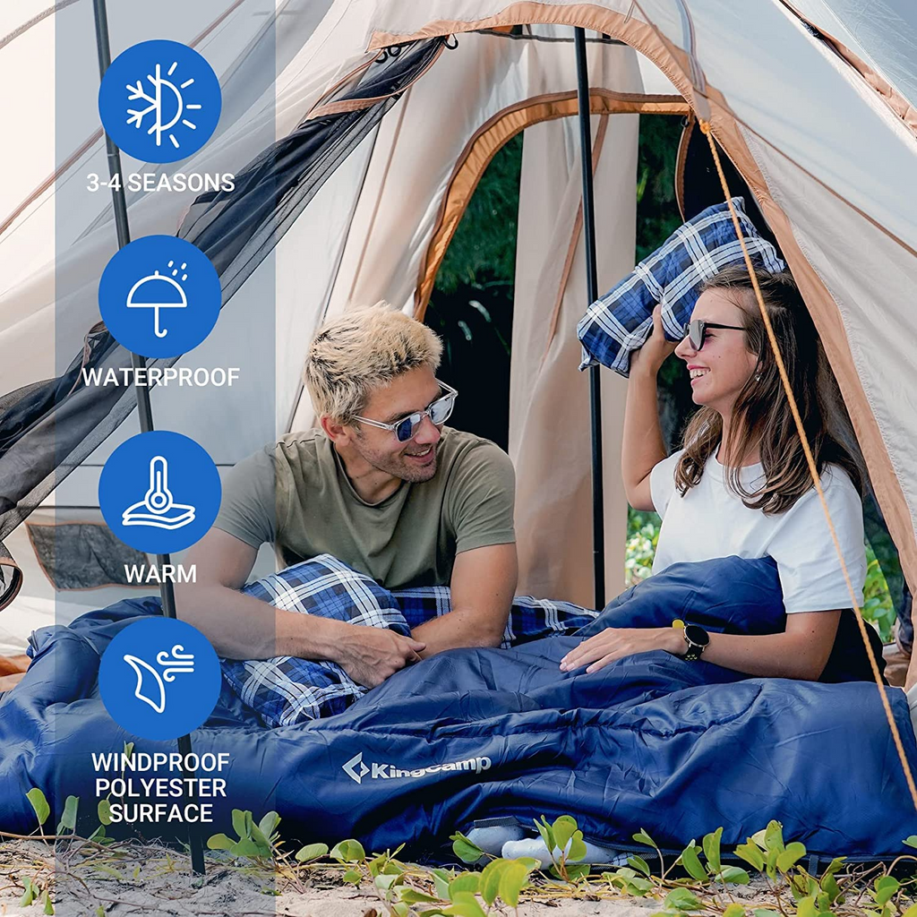 KingCamp SNOWFLAKE 300D Double Flannel Sleeping Bag
