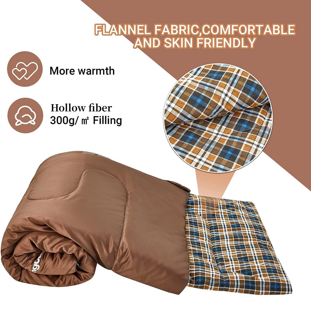 KingCamp SNOWFLAKE 300D Double Flannel Sleeping Bag