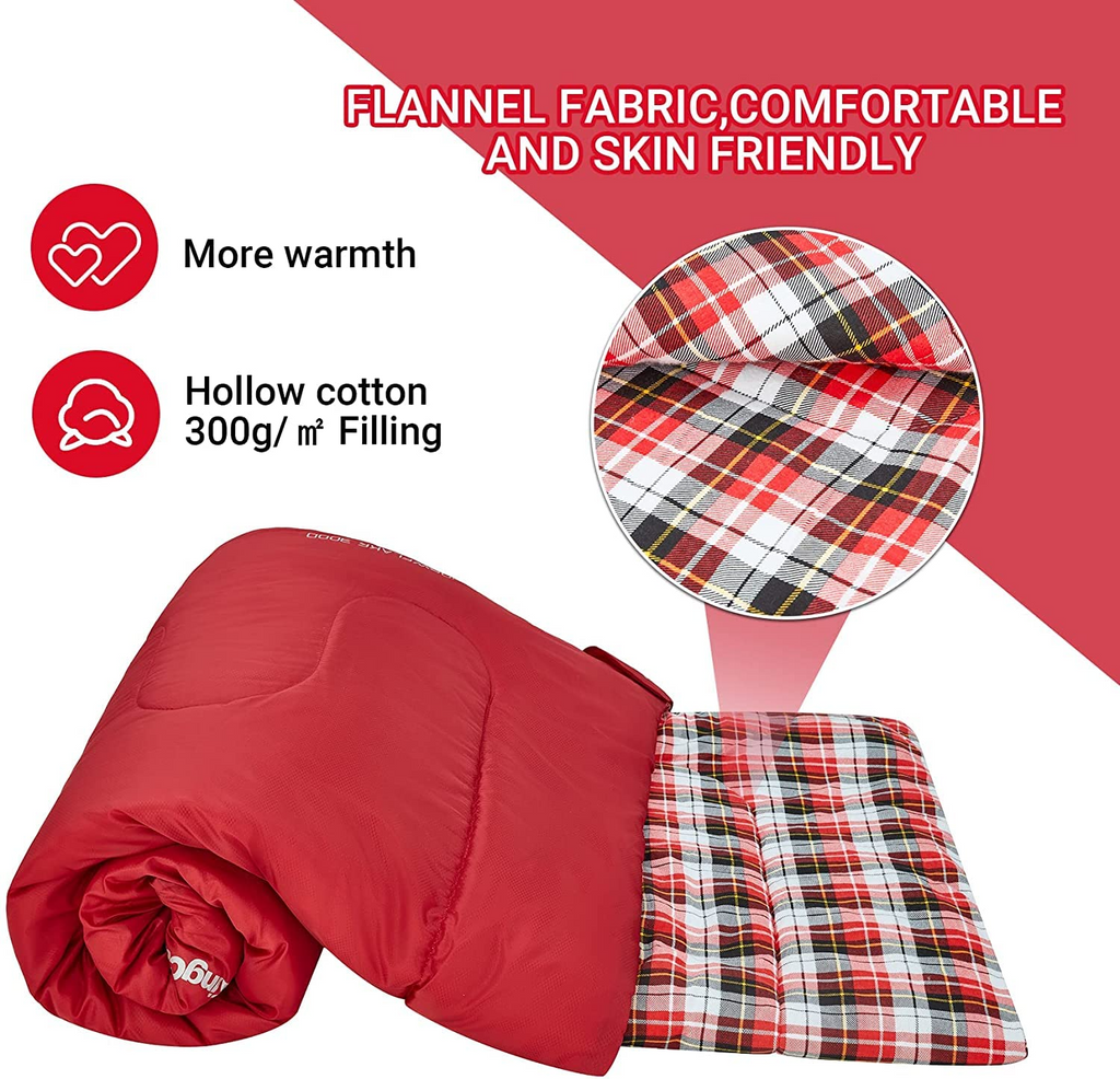 KingCamp SNOWFLAKE 300D Double Flannel Sleeping Bag
