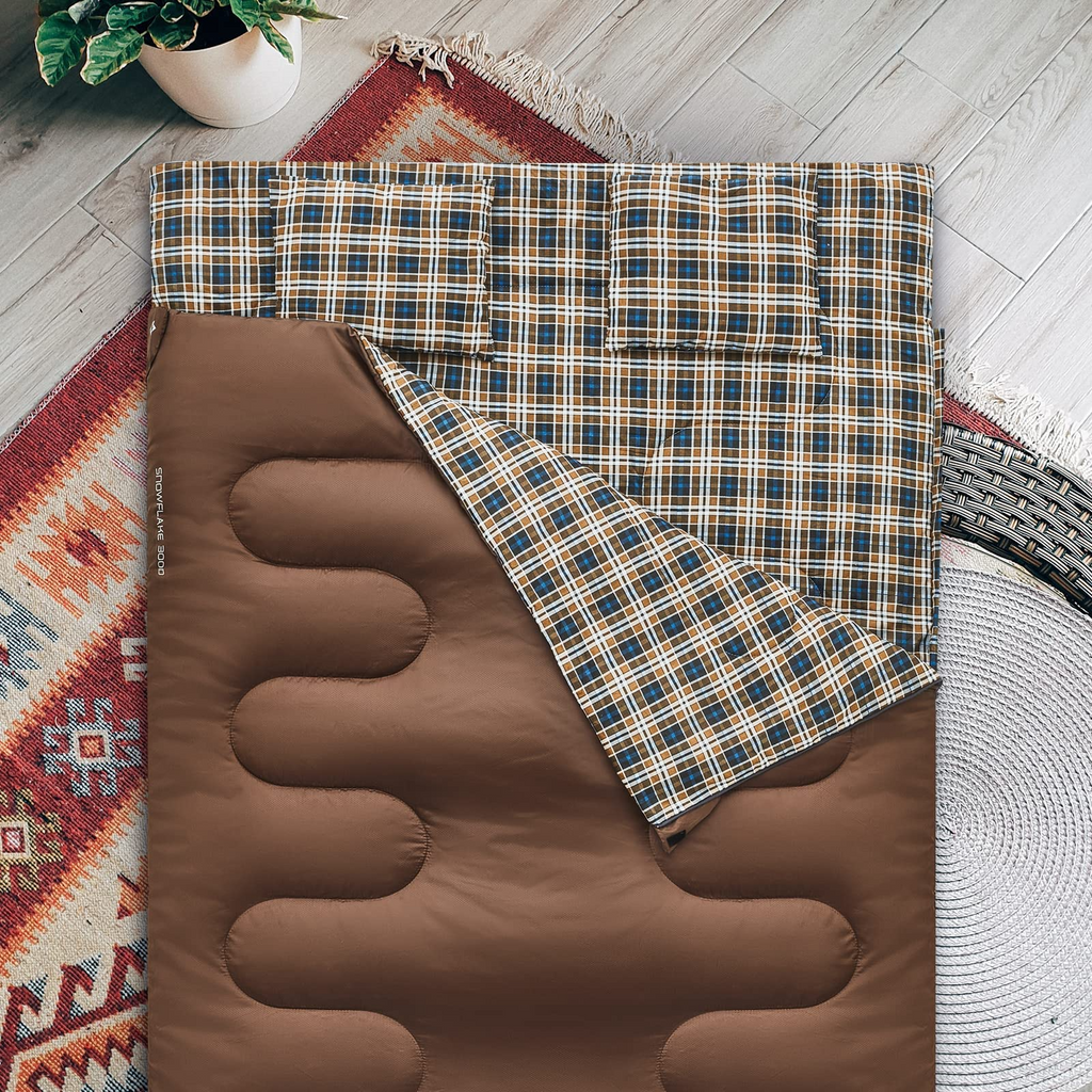 KingCamp SNOWFLAKE 300D Double Flannel Sleeping Bag