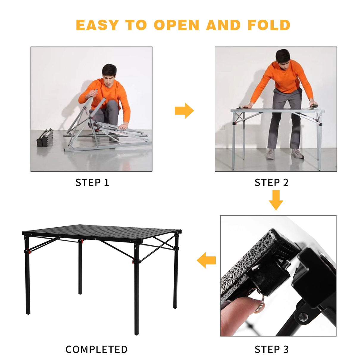 KingCamp 4-6 Person Lightweight Aluminum Alloy Folding Tables