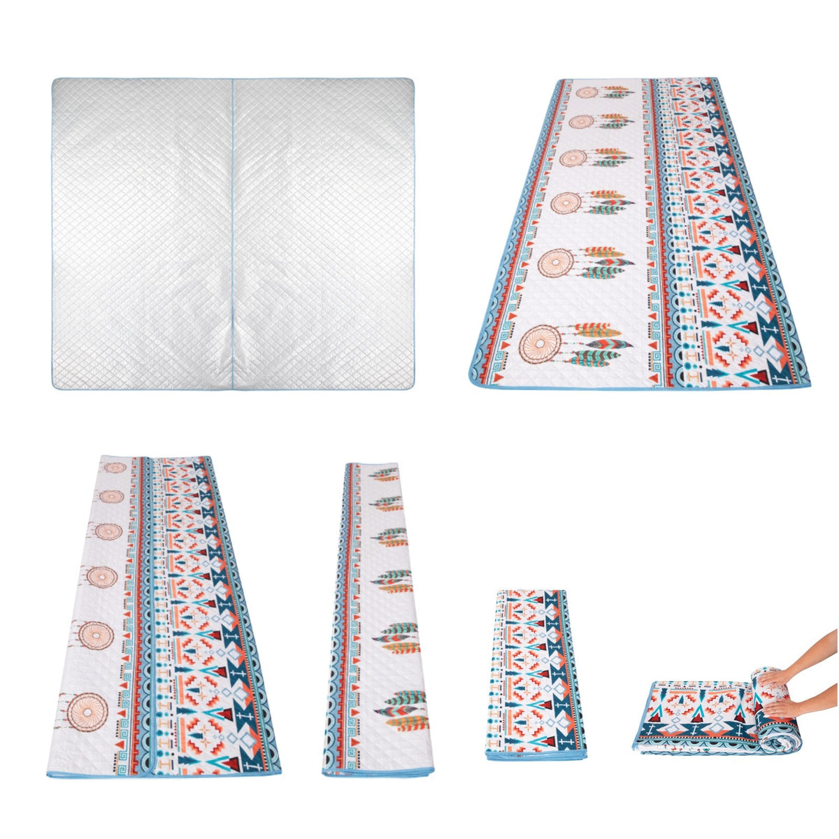 KingCamp ISIAY MAX 2.8 Extra-Large Waterproof Camping Tent Mat - Bohemian Pattern