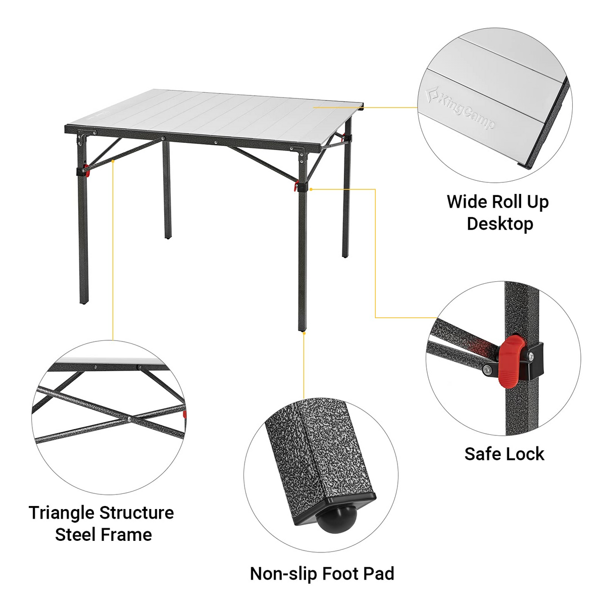 KingCamp MARBLE PLUS Aluminum Table for  2-4 Person