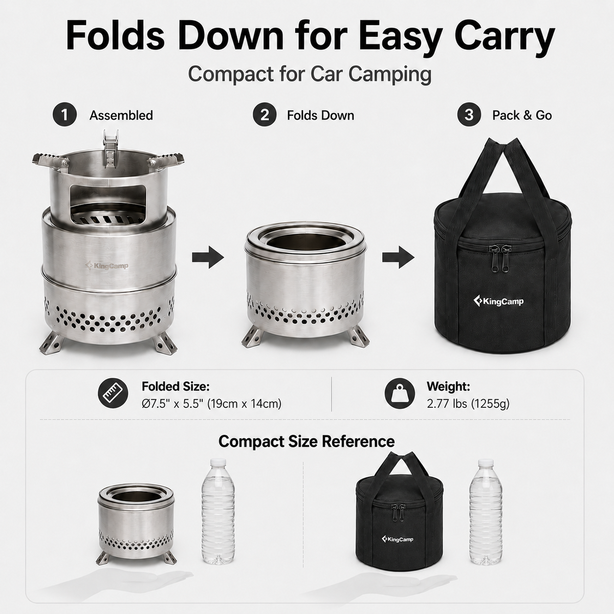 KingCamp FIREWOOD Portable Wood Stove