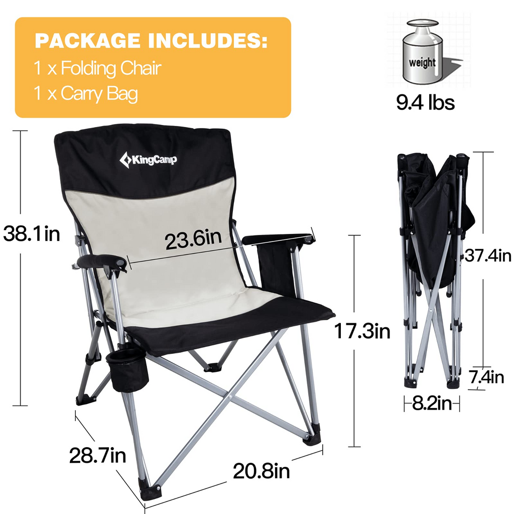 KingCamp Folding Padded Camping Chair