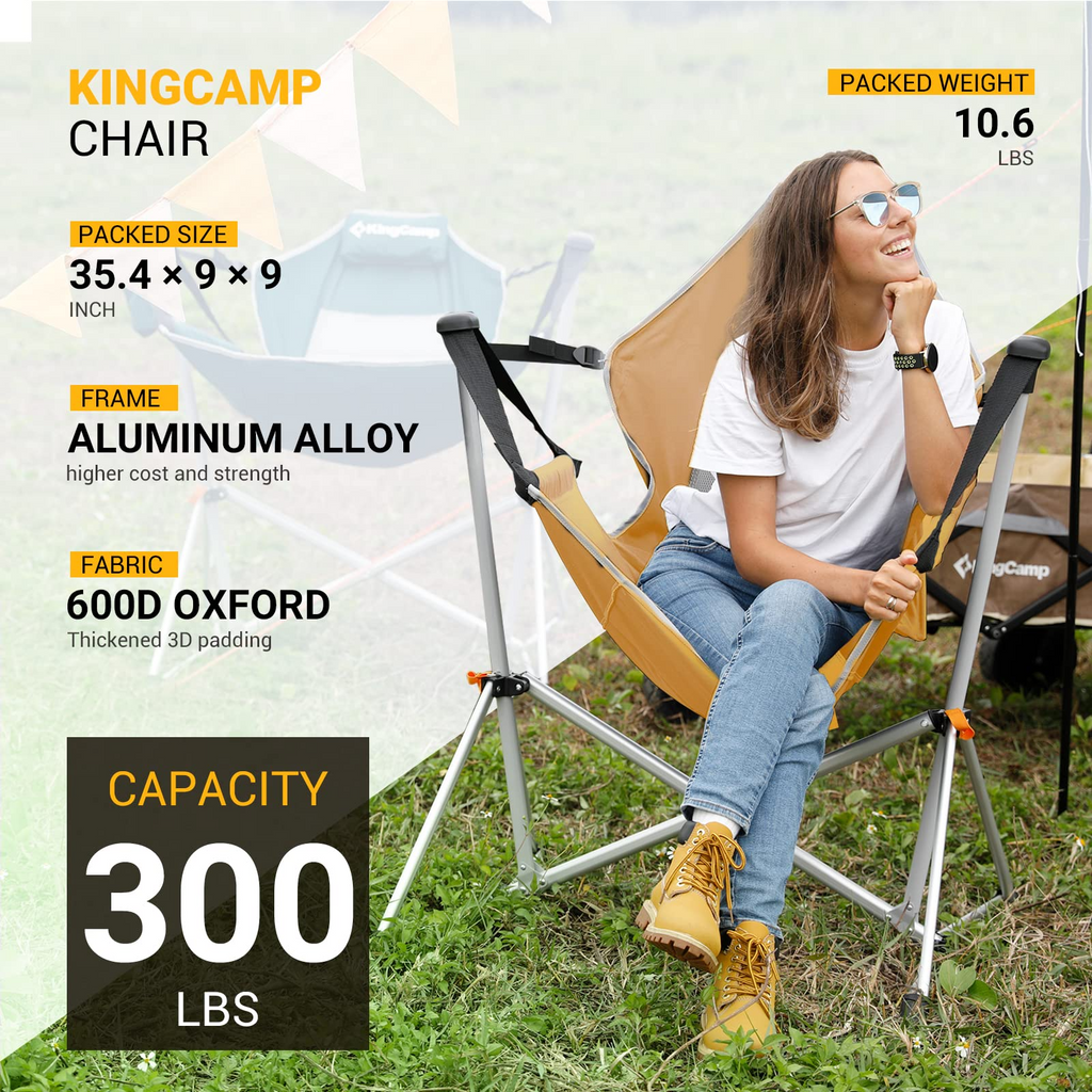 KingCamp Aluminum Alloy Swing Camping Hammock Chair