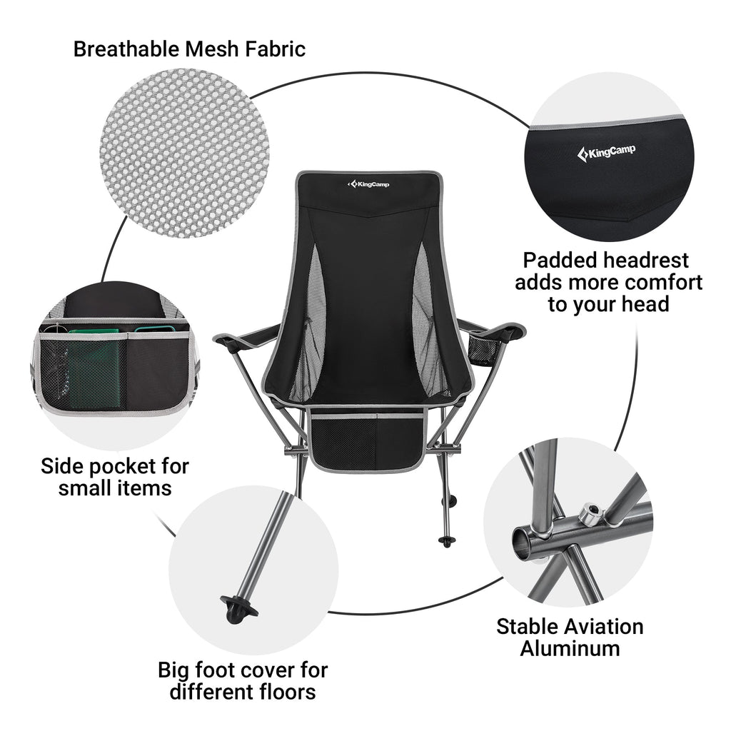 KingCamp Lightweight Highback Camping Chairs