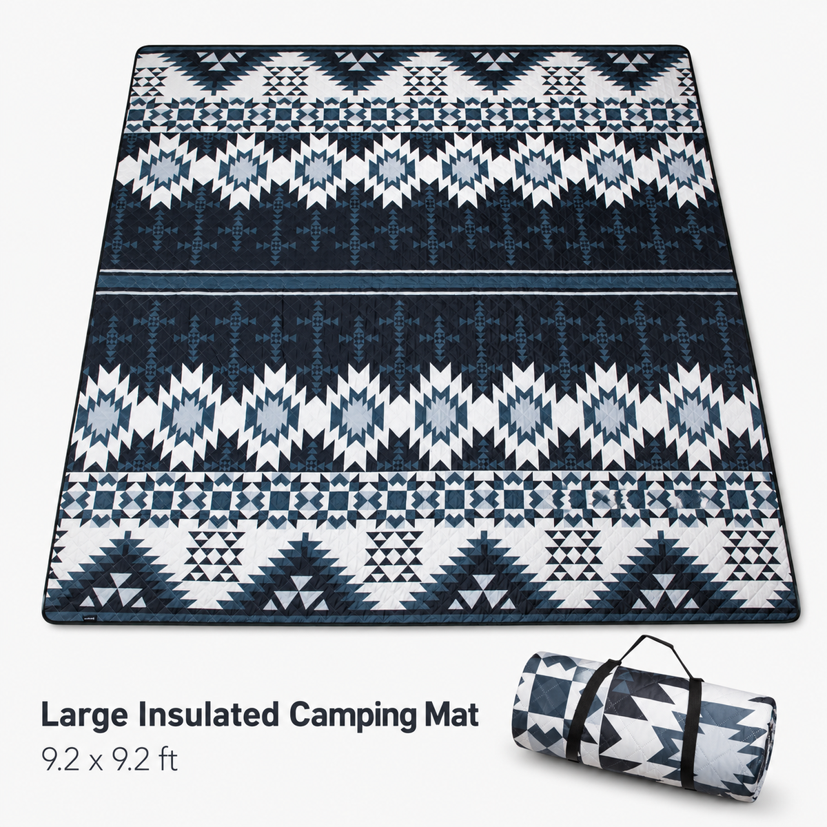 KingCamp ISIAY MAX 2.8 Extra-Large Waterproof Camping Tent Mat - Bohemian Pattern