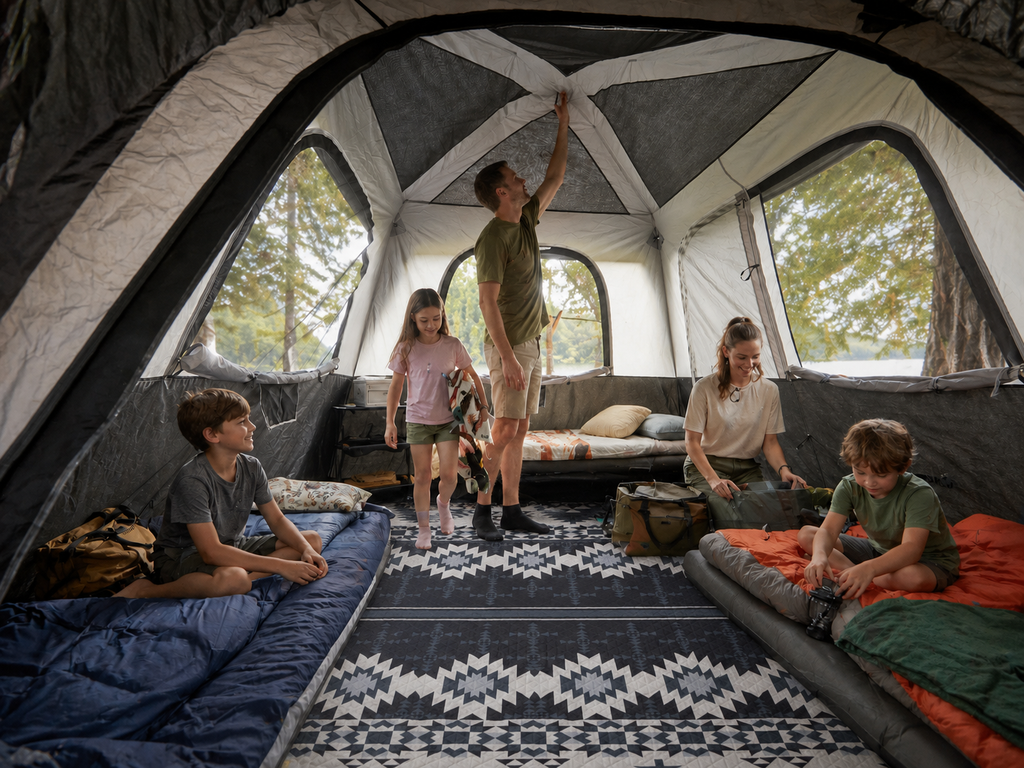 KingCamp ISIAY MAX 2.8 Extra-Large Waterproof Camping Tent Mat - Bohemian Pattern