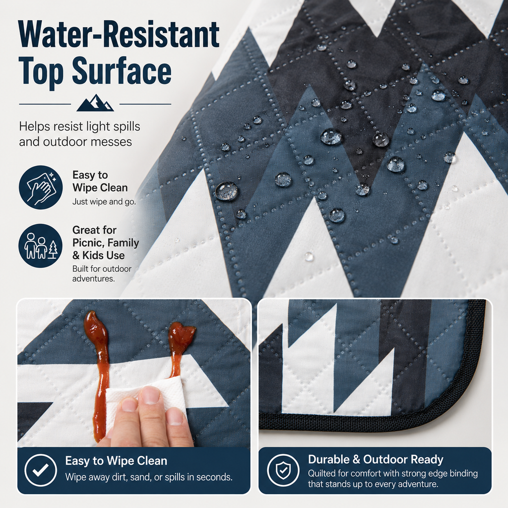 KingCamp ISIAY MAX 2.8 Extra-Large Waterproof Camping Tent Mat - Bohemian Pattern