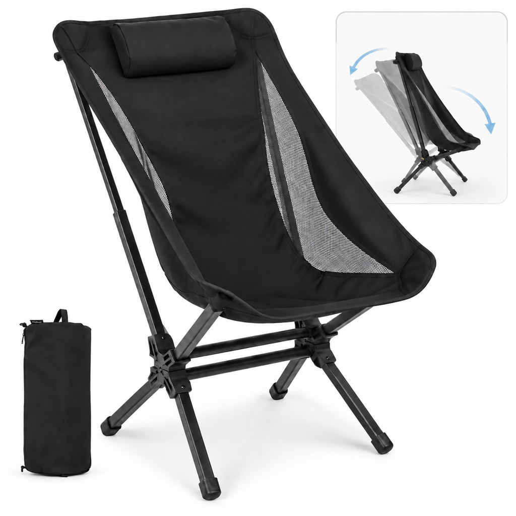 KingCamp Lightweight High-Back Camping Chair