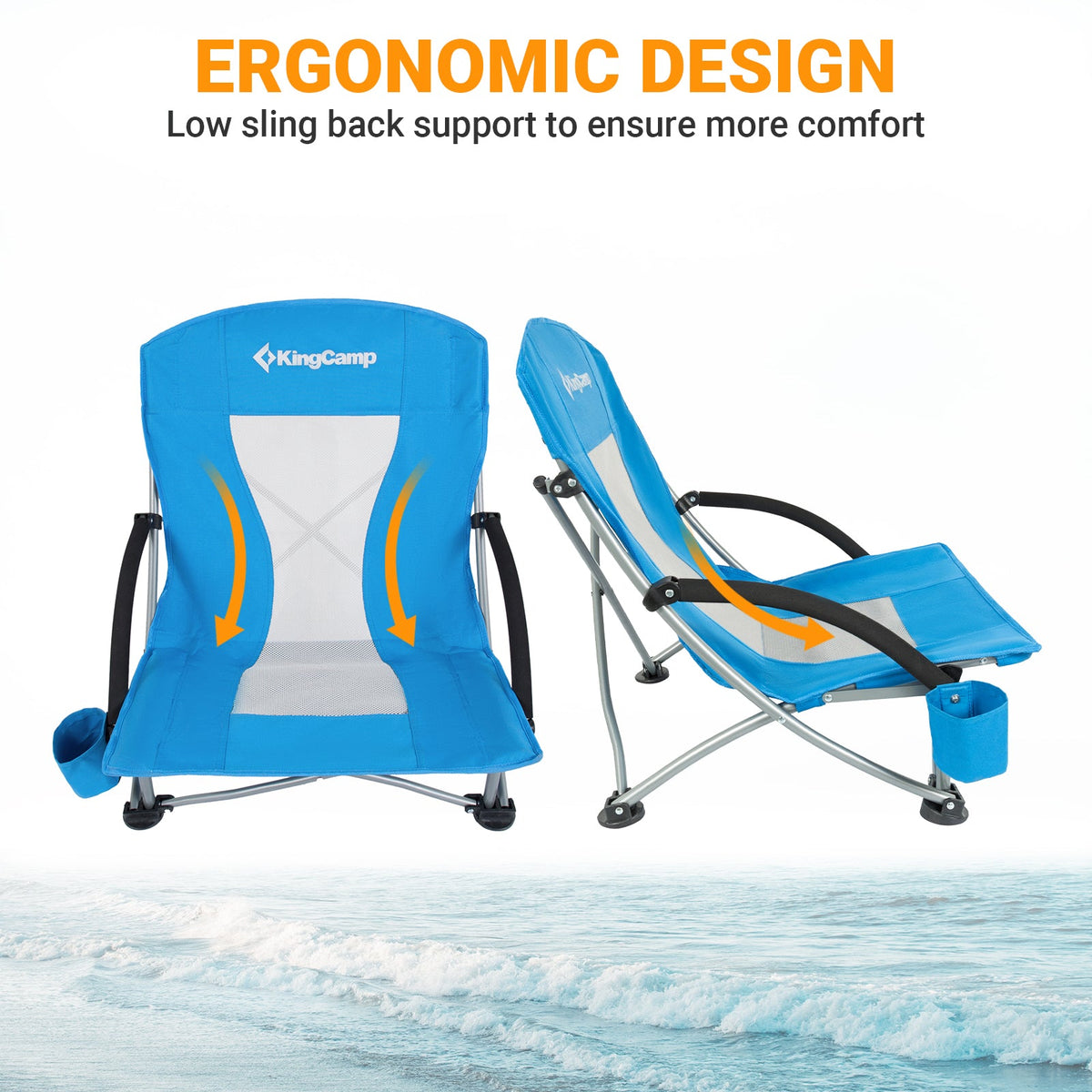 KingCamp Low Sling Beach Chairs