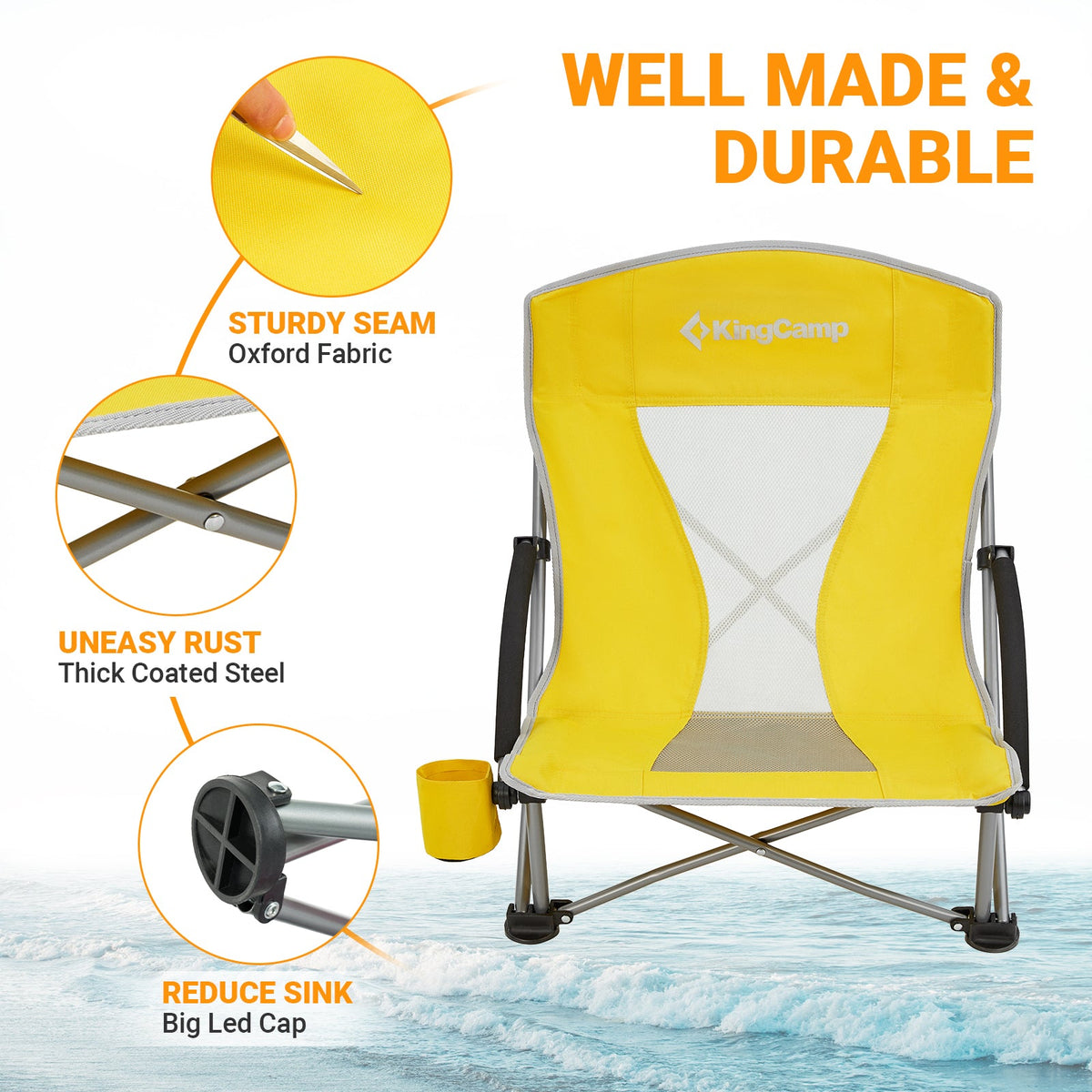 KingCamp Low Sling Beach Chairs