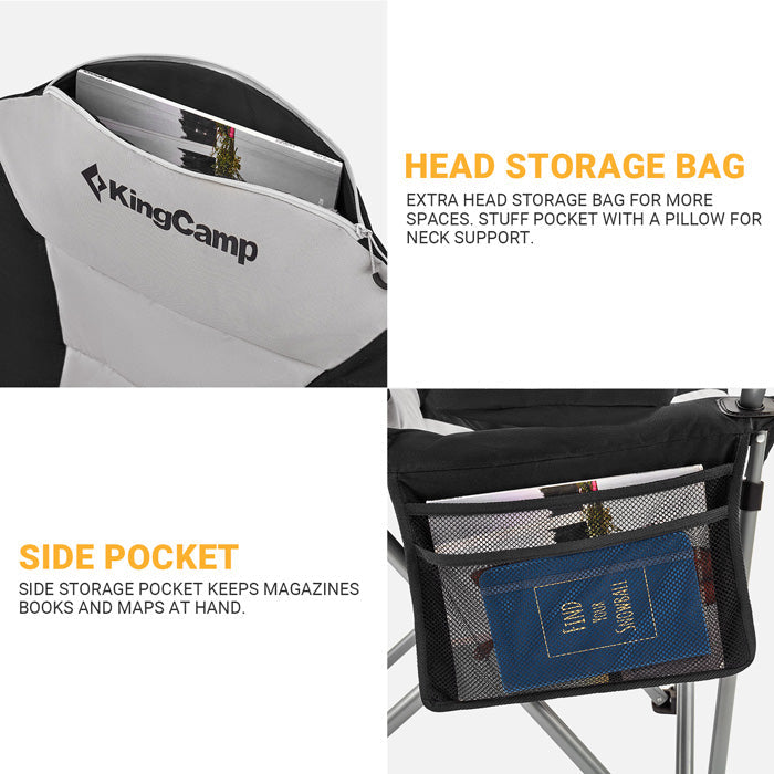 KingCamp Lumbar Support Oversized Camping Chair