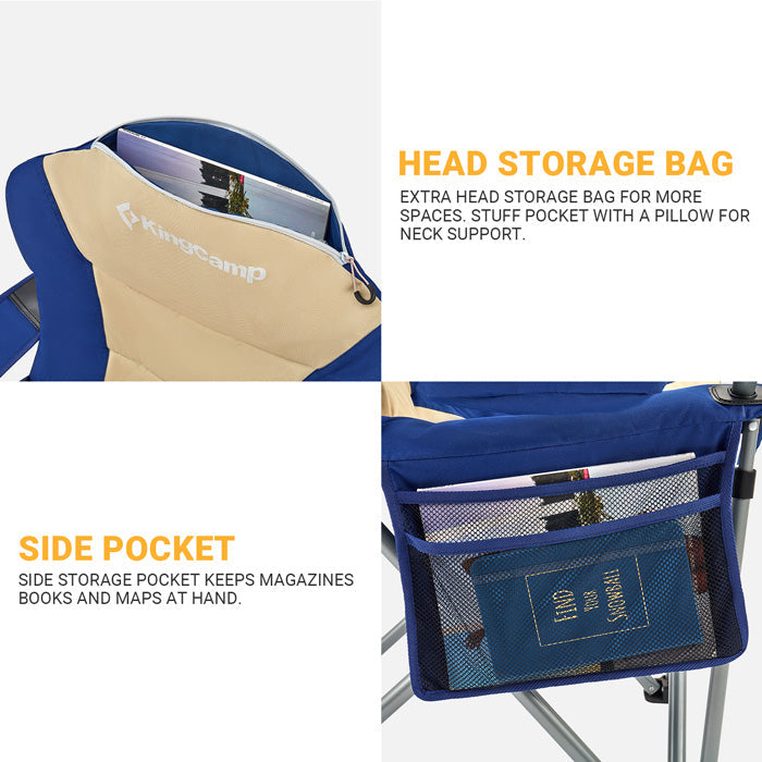 KingCamp Lumbar Support Oversized Camping Chair
