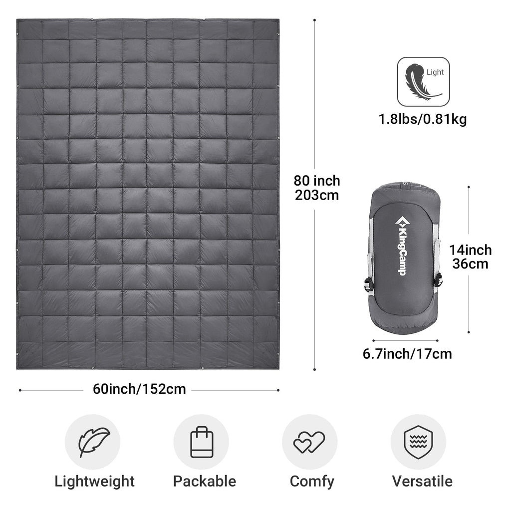 KingCamp 620 FP Lightweight Packable Camping Blanket