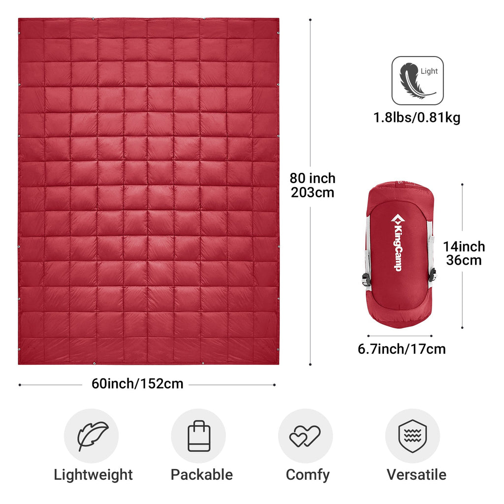 KingCamp 620 FP Lightweight Packable Camping Blanket