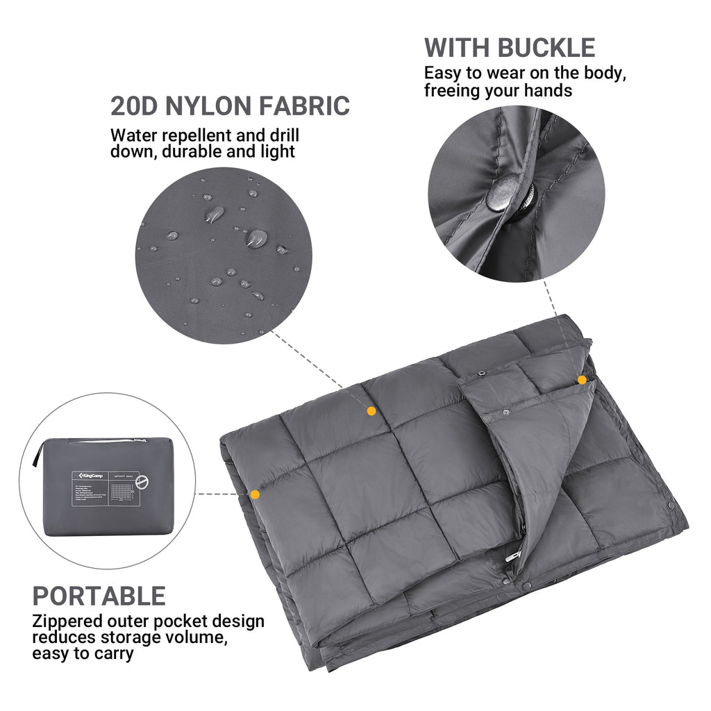 KingCamp 620 FP Lightweight Packable Camping Blanket