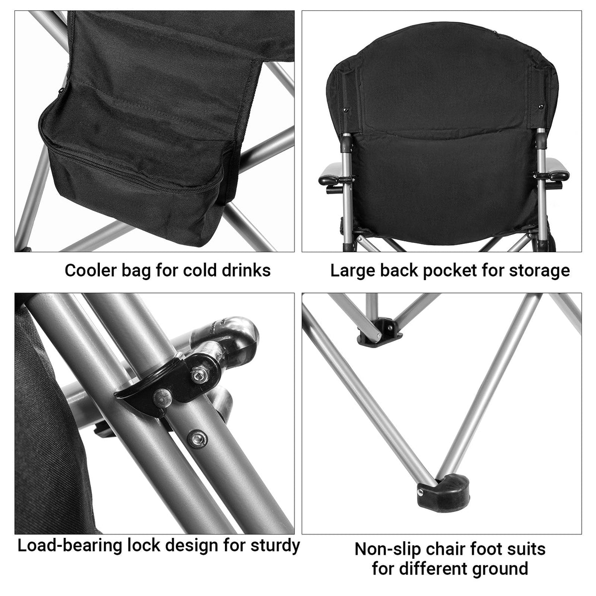 KingCamp Oversize Padded Heavy Duty Camping Chair