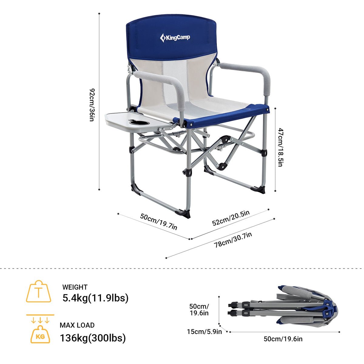 KingCamp Mesh Folding Camping Chair