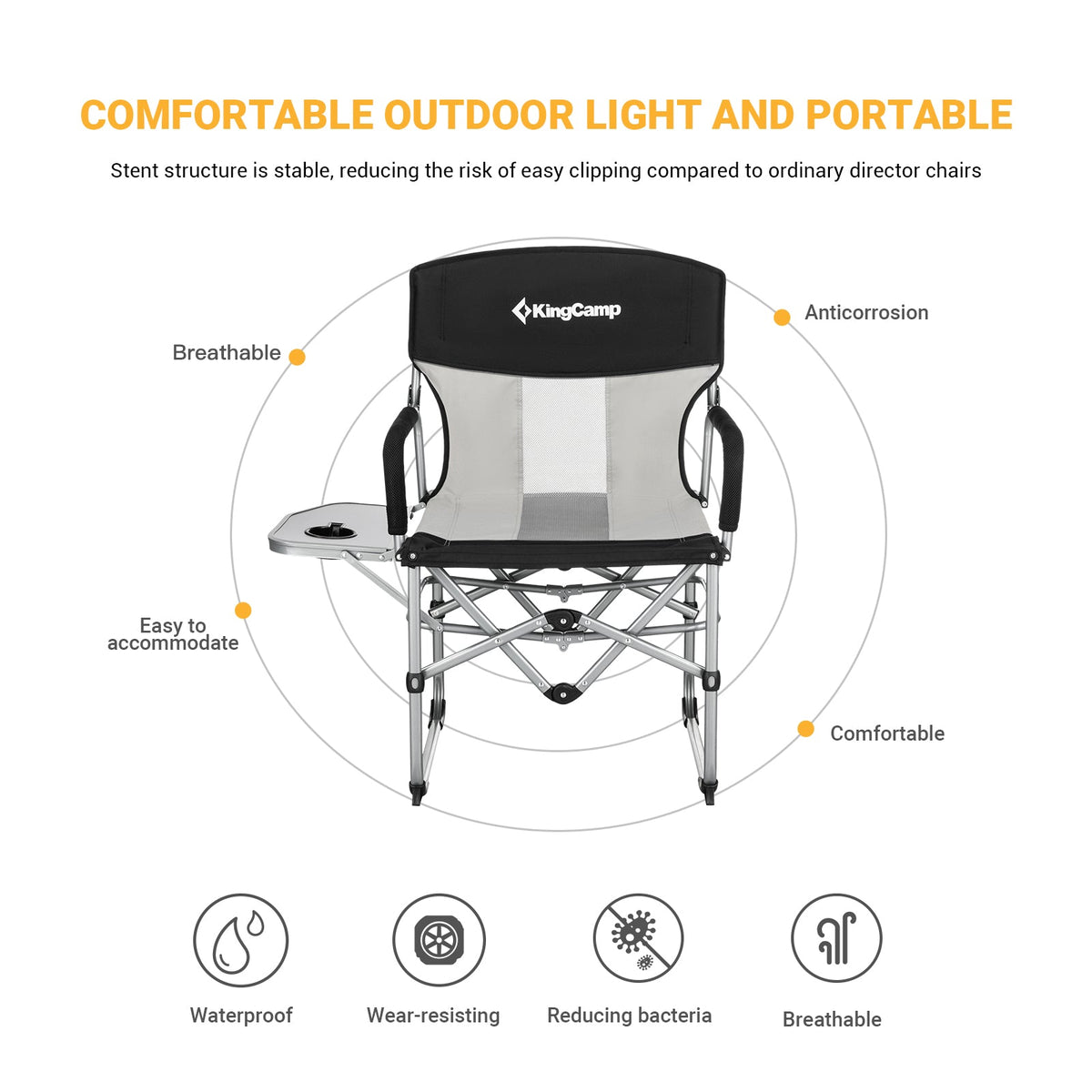 KingCamp Mesh Folding Camping Chair