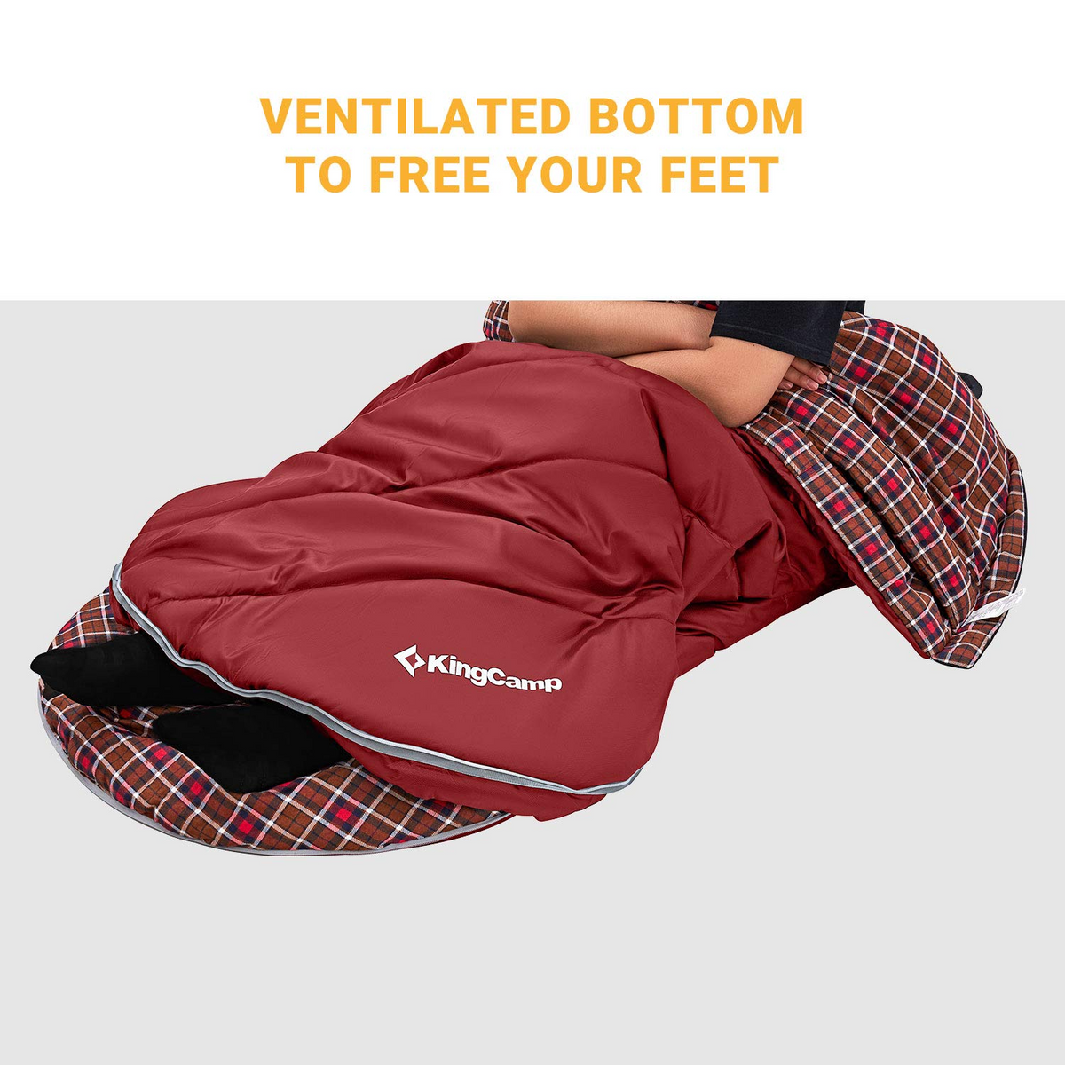 KingCamp Plus Size 3-4 Season Sleeping Bag