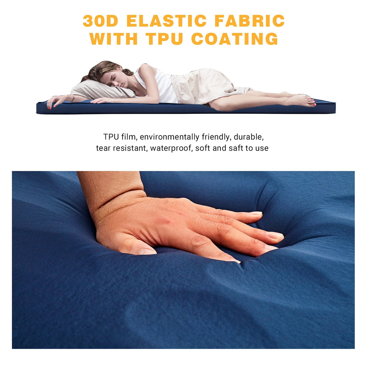 KingCamp PREMIUM 3D 7.5 Self-Inflating Double/Single Sleeping Mattress