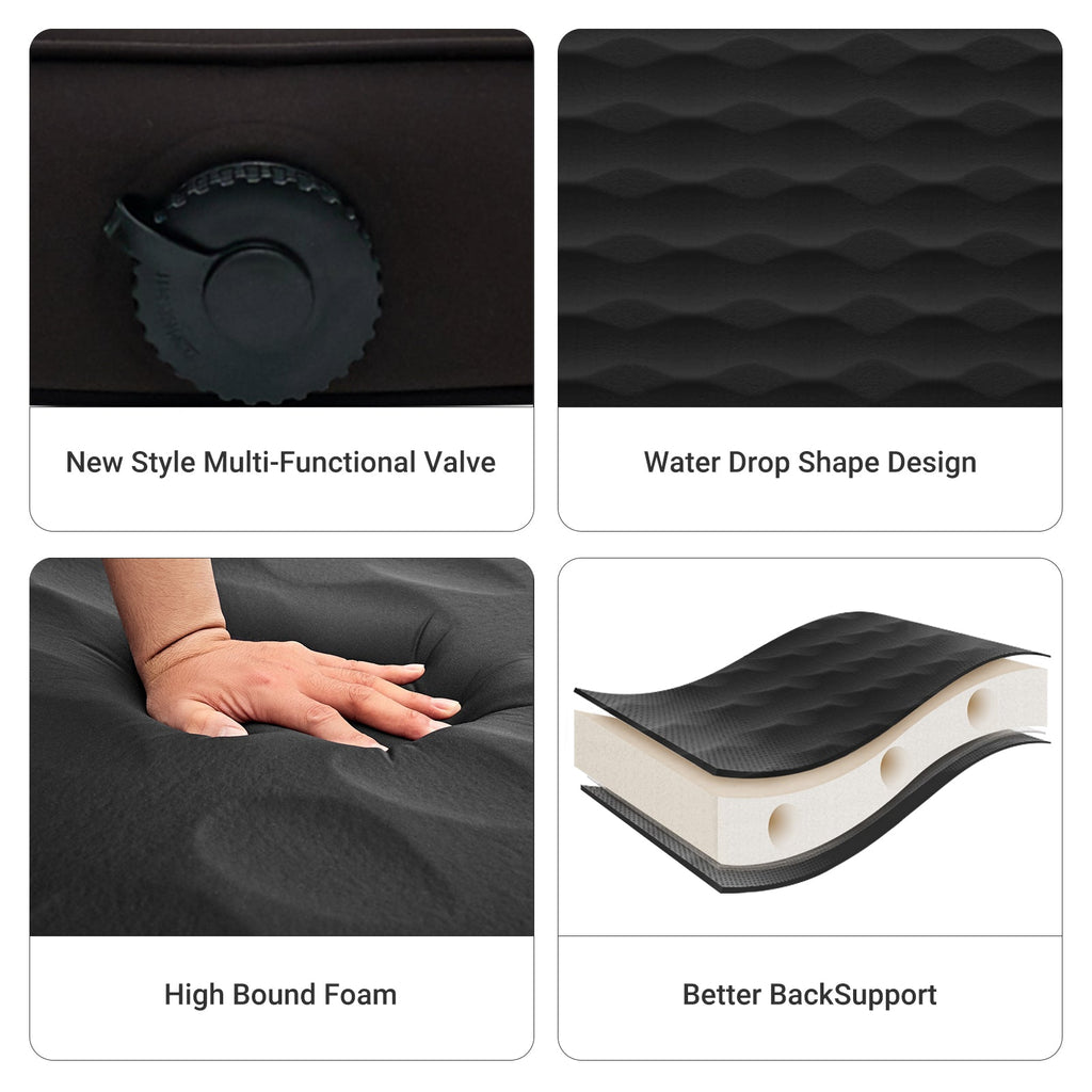 KingCamp PREMIUM 3D 7.5 Self-Inflating Double/Single Sleeping Mattress