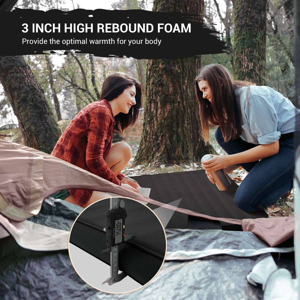 KingCamp PREMIUM Self Inflating Foam Sleeping Pad Double/Single