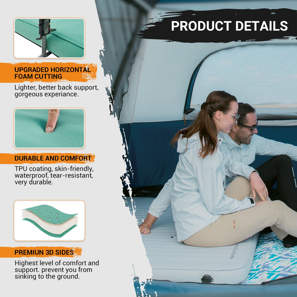 KingCamp PREMIUM Self Inflating Foam Sleeping Pad Double/Single