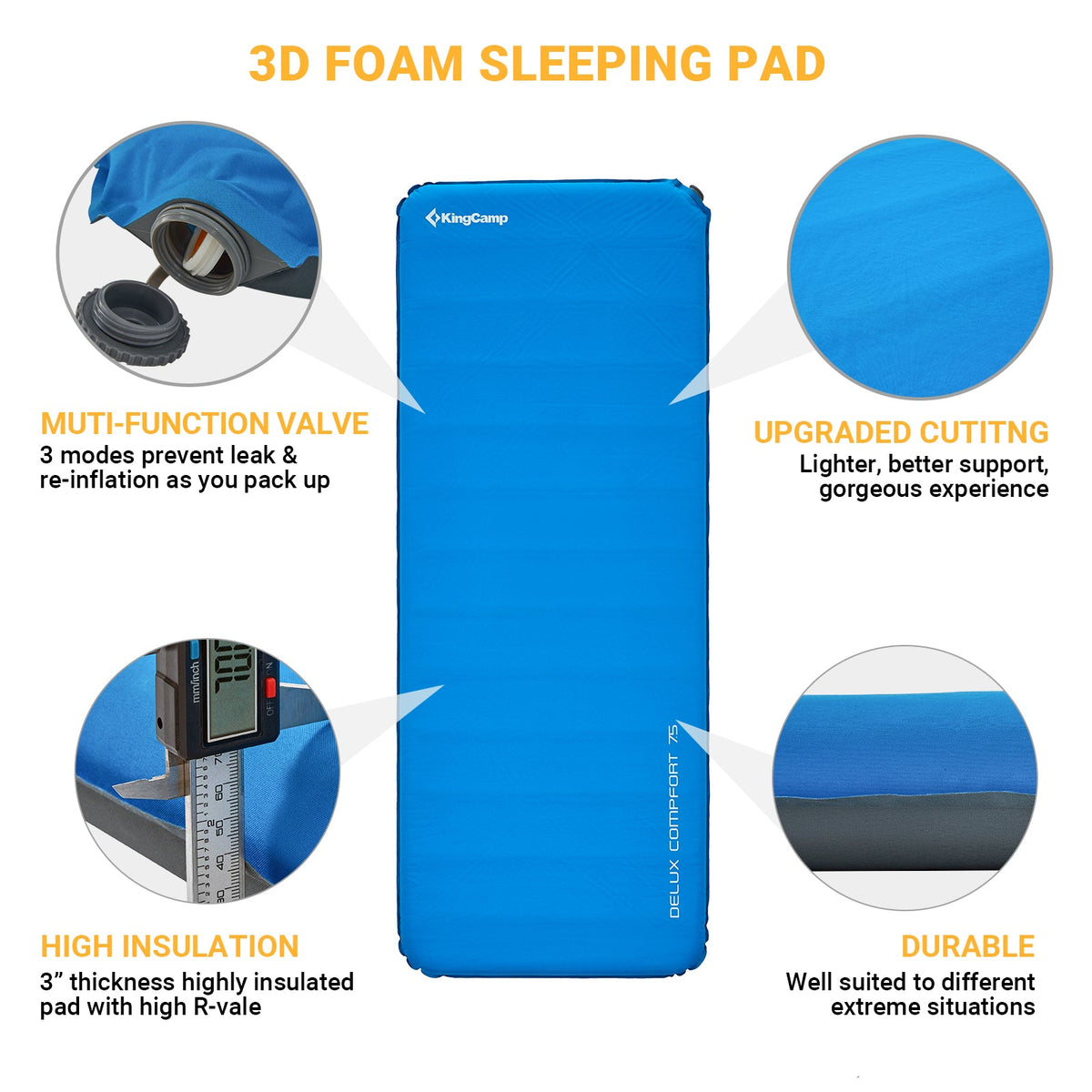 KingCamp Single Self Inflating Sleeping Pad
