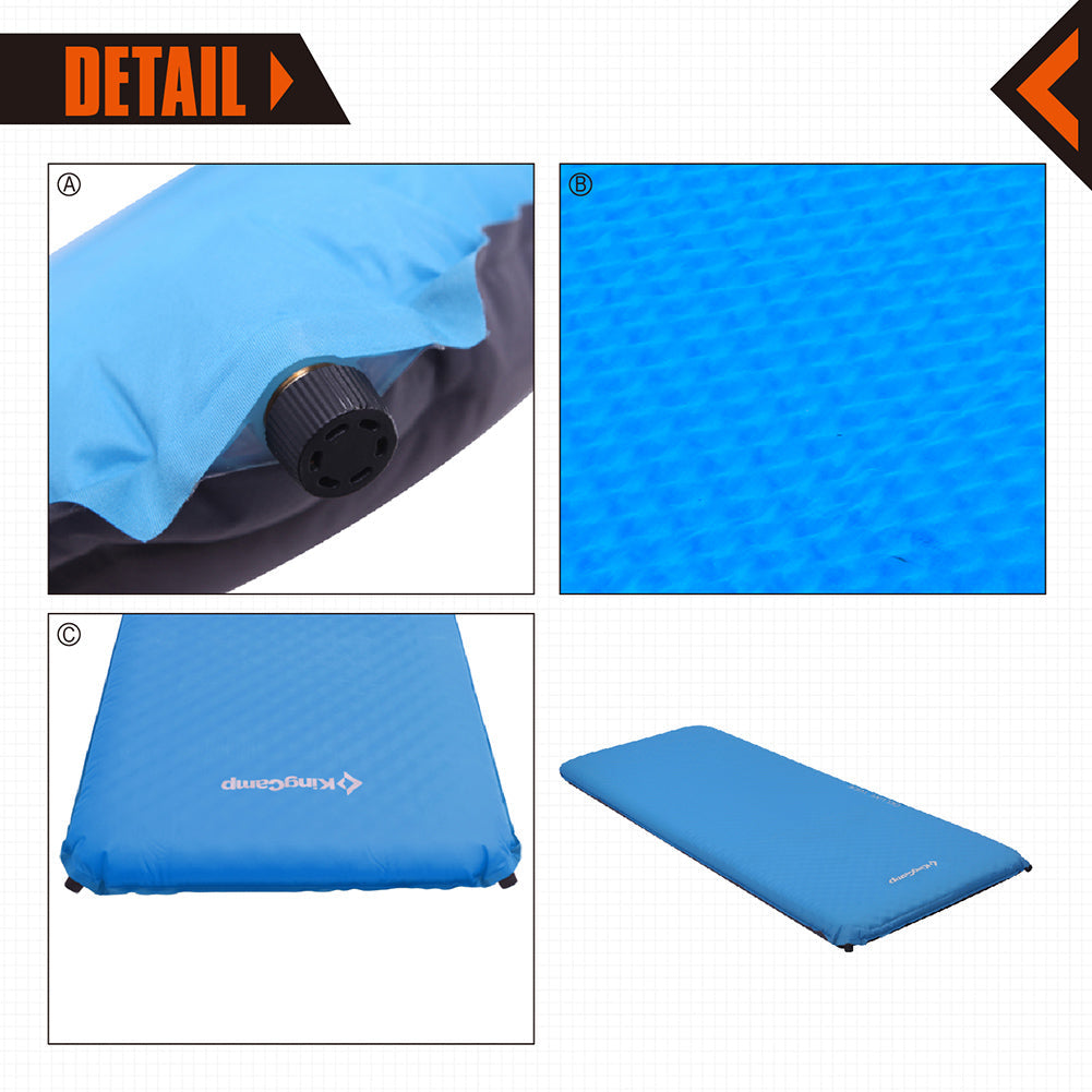 KingCamp Single Self Inflating Wide Sleeping Pad