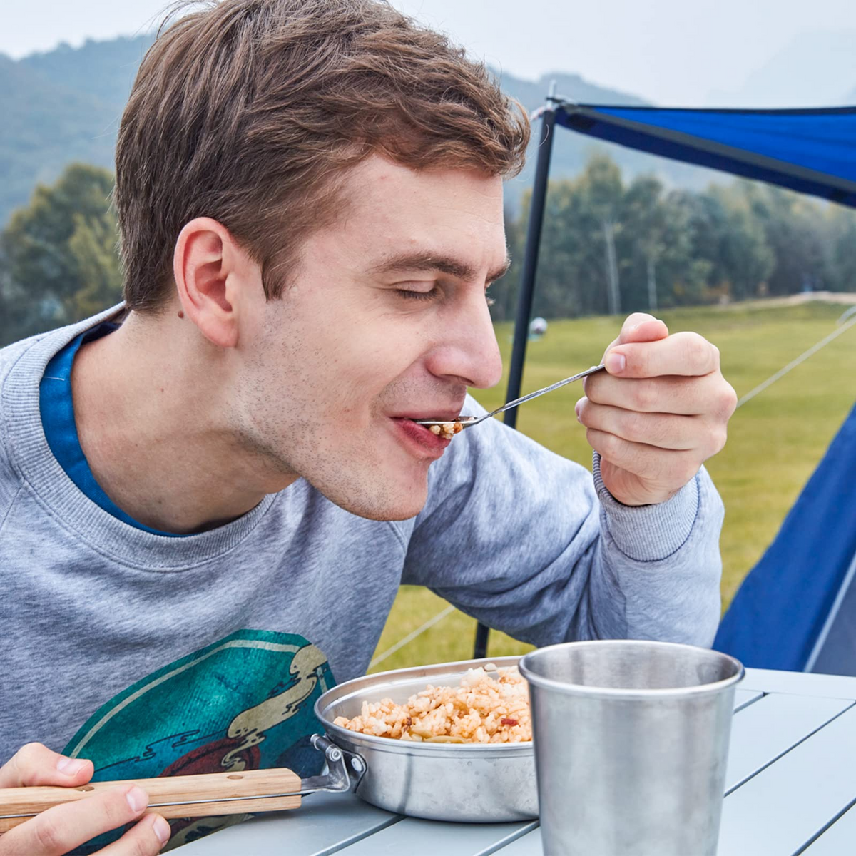 KingCamp Stainless Steel Portable Food Container Cookware